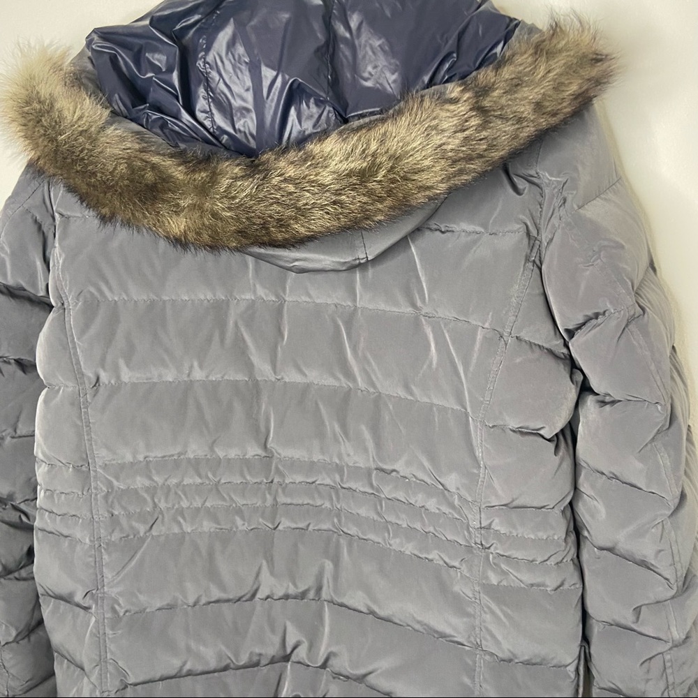 Massimo Dutti Gray Down Jacket Large - image 6